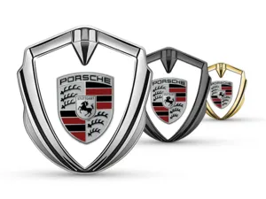 Porsche Abovedado Emblema Insignia Personalizable Fuerza Pro